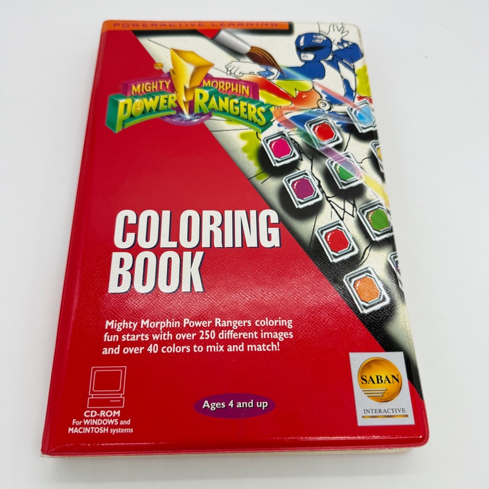 Mighty Morphin' Power Rangers - Coloring Book (PC/Mac, 1995, Saban)